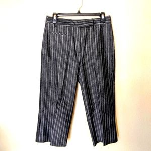 Sandro Capri Striped Pants Straight Leg Dress Pants High Waist sz.4